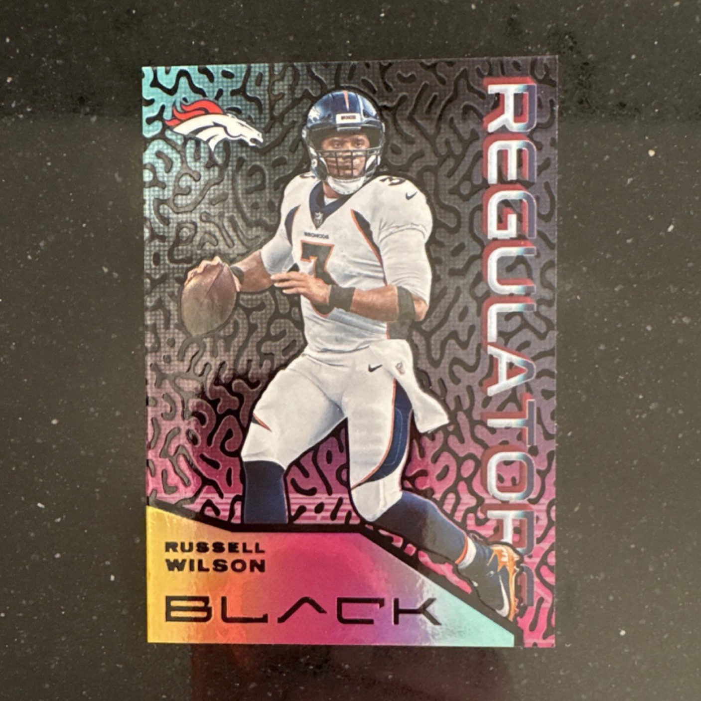 Panini Black 2022 Regulators Russell Wilson Denver Broncos REG-19 NFL Football