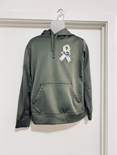 Los Angeles Rams Hoodie Mens M Green Salute To Service Camo NFL Nike USA Damage