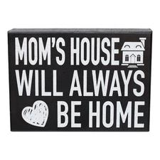 Mom’s House Sign | Gift for Mom | Home is Where Mom Is | Mother’s Day Decor