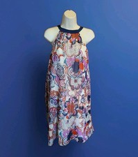 Medium Liberty of London Pleated Dress Retro Floral Lined Sleeveless For Target