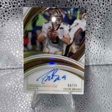 2022 Panini Immaculate Drew Bress Comeback Signatures Autograph /25 N.O. Saints