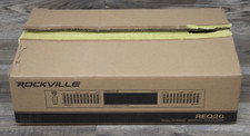 Rockville REQ20 Dual 10 Band Graphic Equalizer Black Stereo RCA 2 Channel