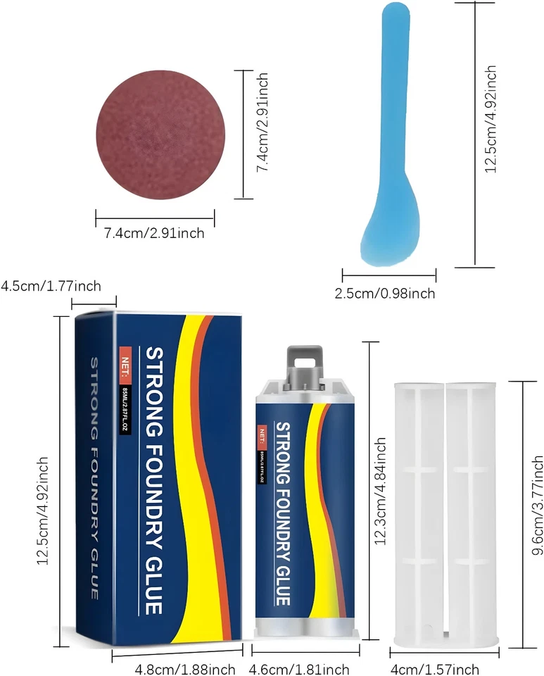 Strong Foundry Glue, High Temperature Resistant Casting Repair,Metal Repair Glue - Image 2 of 4