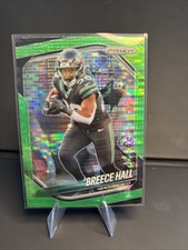 2025 Panini Prizm #50 Breece Hall Neon Green Pulsar Jets