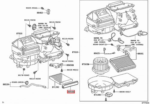 Genuine Hilux TGN10 KUN36 KUN35 KUN26 KUN25 AC A/C Pollen Cabin Air Filter Door - Picture 20 of 20