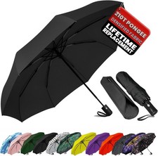 Compact Travel Umbrella Windproof Auto Open/Close Small Folding Umbrella Rain