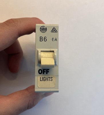 Wylex B6 Miniatur RCBO NHXS1B06 6Amp B-Curve