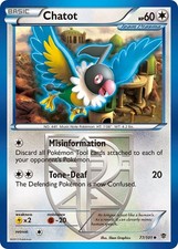 Pokemon Chatot (Team Plasma) 77/101 Plasma Blast Uncommon MP