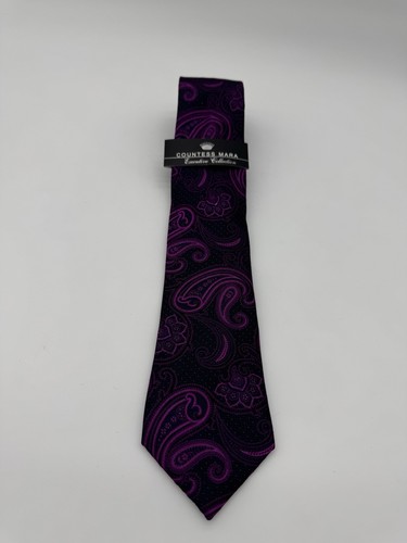 COUNTESS MARA Executive Collection Purple Silk Tie - Picture 2 of 4