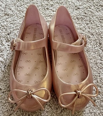 ミルク Mini Melissa Sz 9 Toddler Sweet Love Flat Light Pink Rose Gold | eBay
