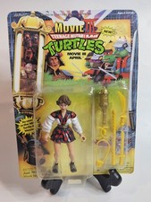 1992 TMNT Ninja Turtles Movie III April O'Neil Action Figure Playmates Sealed