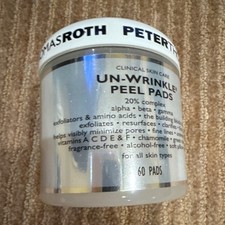 Peter Thomas Roth Un-Wrinkle Peel Pads 60 Pads Alpha Beta Gamma Acids Face
