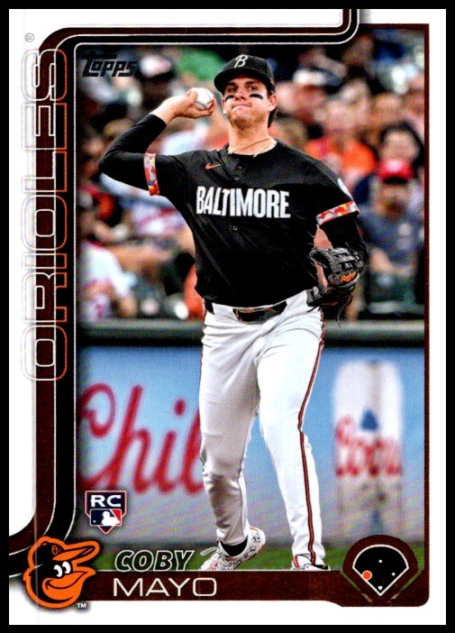2025 Coby Mayo Topps Series One Baseball #20 Baltimore Orioles