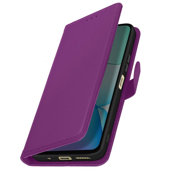 Avizar, FüR Xiaomi Redmi 13 KunstlederhüLle Mit KartenfäChern, Violett-image