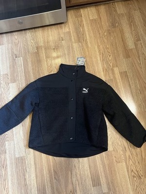 Mens Puma Classic Sherpa Jacket (621691 01) Size Large