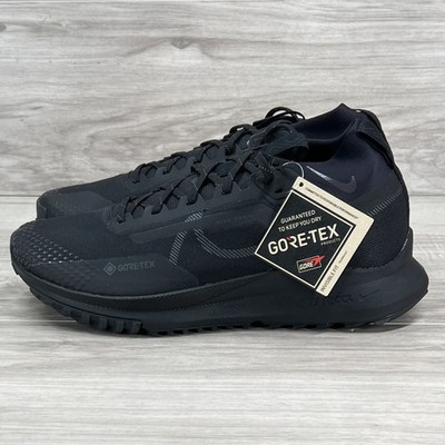 Nike React Pegasus Trail 4 GTX Black Running Shoes Waterproof Sz