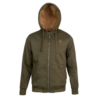 Jack Pyke Yakka Capucha Verde – Forro Sherpa Cremallera Completa Libre Chaqueta - Imagen 1 de 4