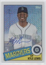 2020 Topps Silver Pack 1985 Chrome Baseball 283/299 Kyle Lewis #85C-39 Auto 0b0