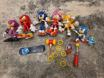 Sonic The Hedgehog Jakks Pacific Figures Accessories Lot Tails Knuckles Chao Amy