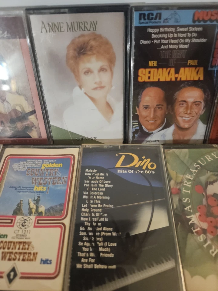 Casette Tape Lot Christian Country Neil Sedaka Nat King Cole New & Used Untested Foto 4 de 4