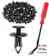 100PCS Nylon Bumper Fastener Rivet Clips for GM 100Pcs Clips 8mm Remover