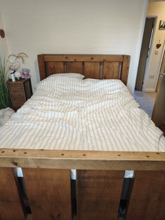 Rustic Chunky Farmhouse Solid Oak Bed Frame