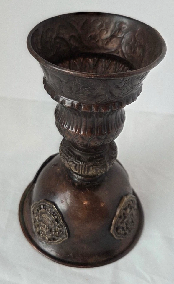 Tibetan Tibet Buddhist Lamp - Image 4 of 4