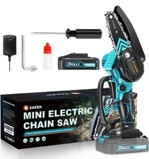 Saker Mini Chainsaw,Portable Electric Chainsaws Cordless,Handheld Chain Saw Prun