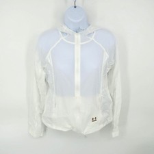 Under Armour Women's White Lightweight Hooded Jacket Small NWT 150