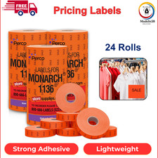 Pricing Labels for Monarch 1136 Sale - 42,000 Labels W/ 24 Rolls Pack, 3 Sleeves