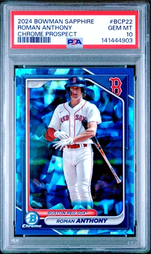 2024 Bowman Sapphire Chrome Prospect Roman Anthony #BCP-22 PSA 10