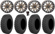 System 3 SB-4 Bronze (6+1) 15" Wheels 30" Pro Runner Tires Commander Maverick