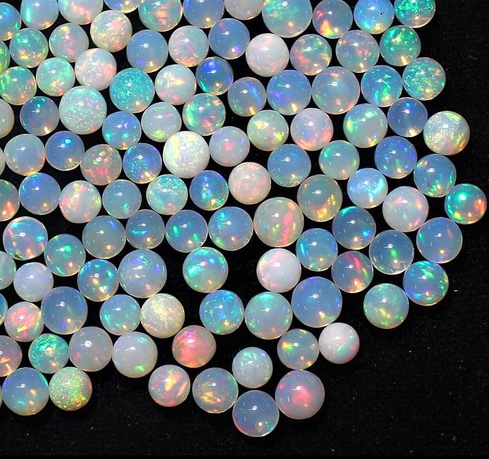 5--6mm AAA Grade Opal Beads Drilled Opal Loose Opal Balls Natural Opal Beads - Image 4 of 4