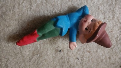 Vintage Ceramic Pixie Elf Figurine Japan 1950's MCM
