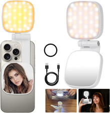 Magnetic Selfie Light Compatible with Magsafe Iphone, Multiple Folding LED Phone
