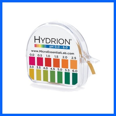 Hydrion pH Testing Paper - 15ft Roll for Safe Acidic Solution Checks 0.0-6.0