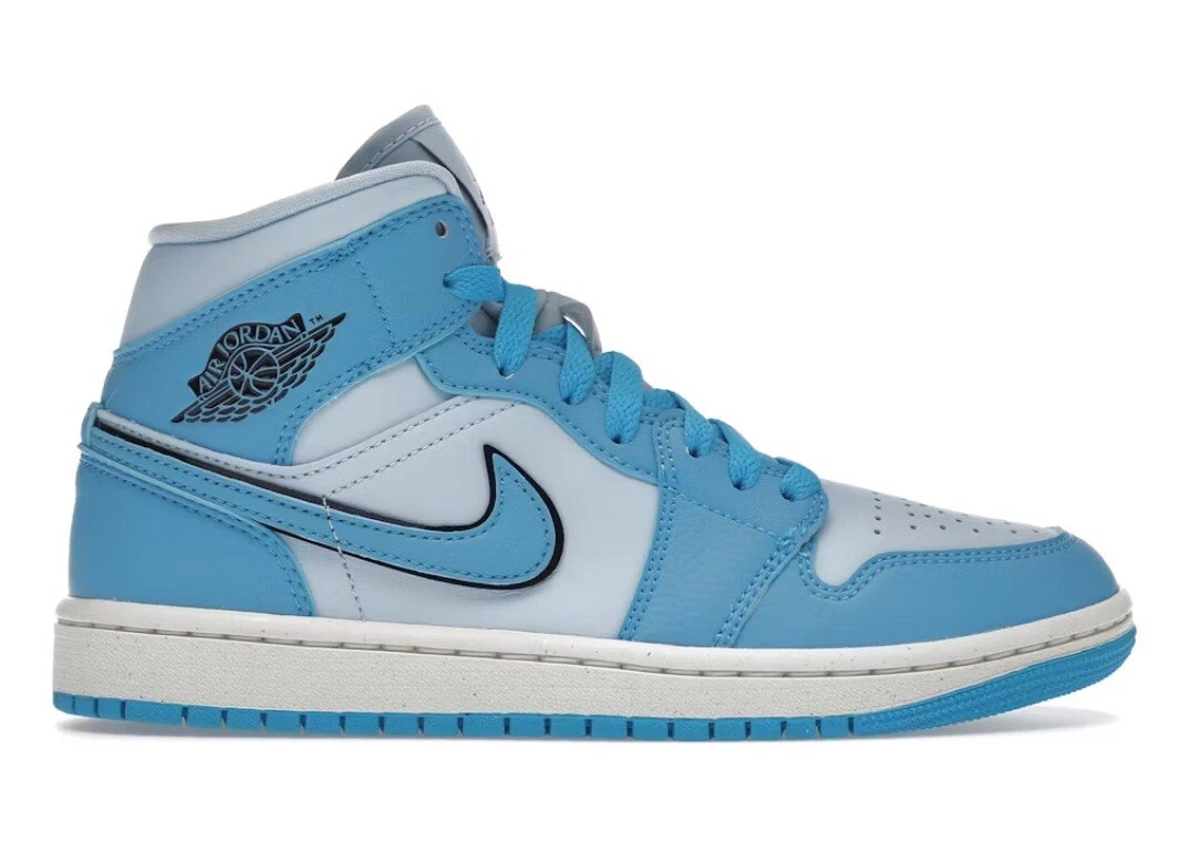 Preços baixos em Jordan 1 SE Mid Ice Blue W | eBay
