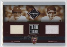 2006 Leaf Limited Team Threads Combos /100 Len Dawson Joe Montana HOF 1fl4