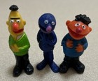 Vintage 1970s Sesame Street Bert Ernie Grover Muppets Figurines Hong Kong 2"