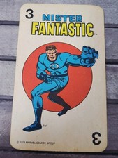 Marvel Comics Super-Heroes Card Game 1978 Replacement Card #3 MISTER FANTASTIC b