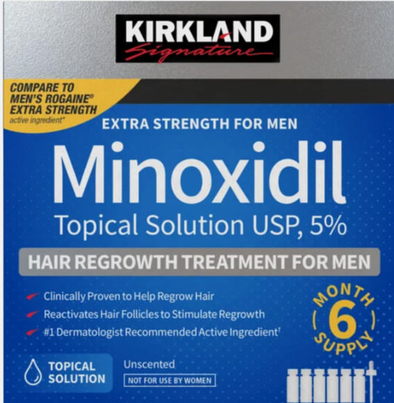 Kirkland Signature Minoxidil 5% Men Hair Regrowth Solution 6