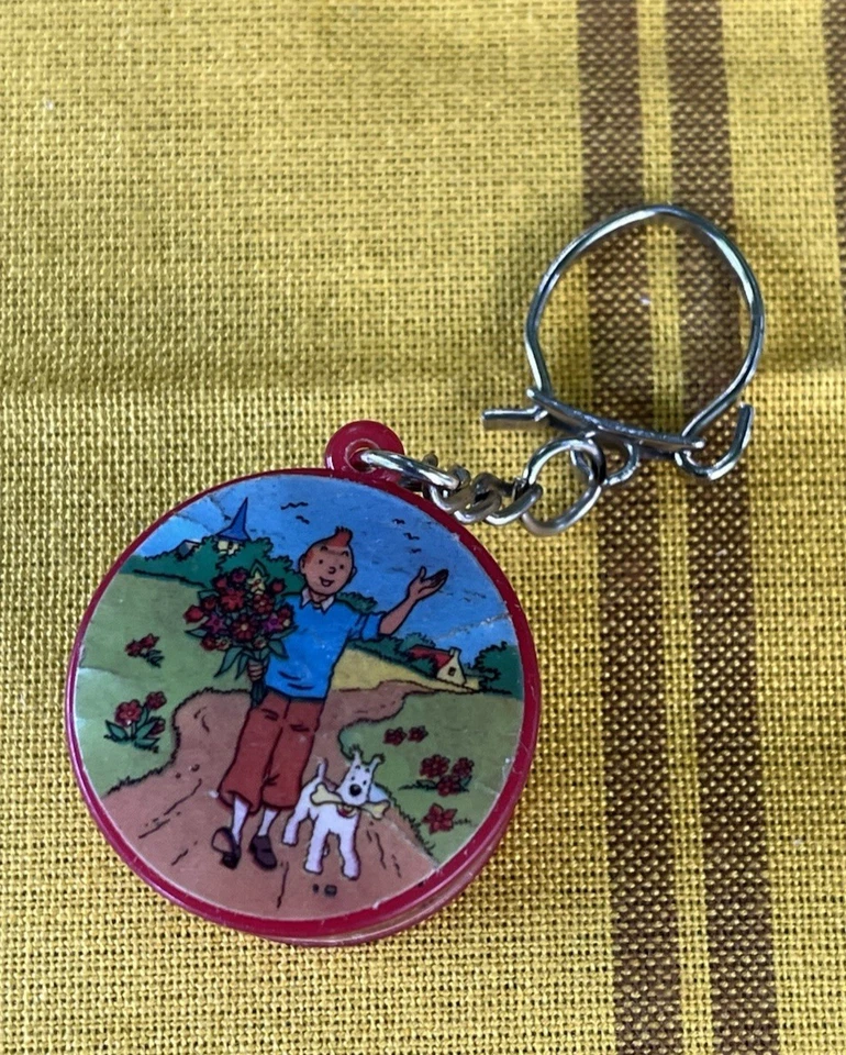 TINTIN / HERGÉ PORTE-CLES PUBLICITAIRE BOITE BONBONS BROCHET CONFISEUR TBE - Image 2 of 4