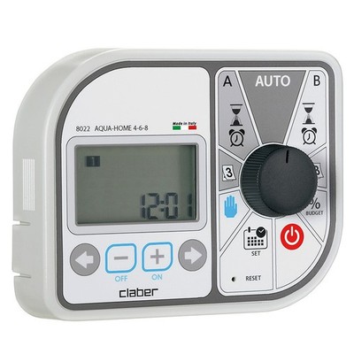 Claber Aqua-Home 4-6-8, Bewässerungscomputer für 8 Bewässerungskreise