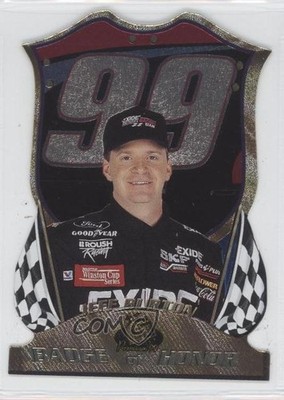 1999 Press Pass Premium Badge of Honor Die-Cut Jeff Burton #BH16 0c4