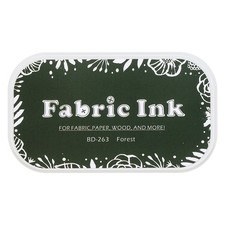 Ink Pads for Stamps, 3.7x2.2 Inch Fabric Ink Pad, Forest Green