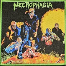 NECROPHAGIA US Season Of The Dead 5x5 Woven Patch
