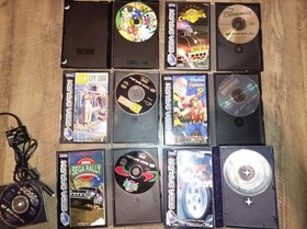 Sega Saturn Console & Games Bundle Inc Sonic R need for speed road rash & more