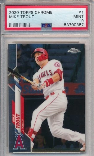 2020 Topps Chrome Mike Trout #1 PSA 9 Mint