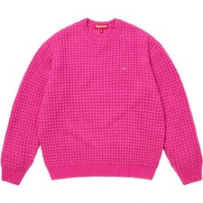 Supreme Small Box Waffle Sweater Pink