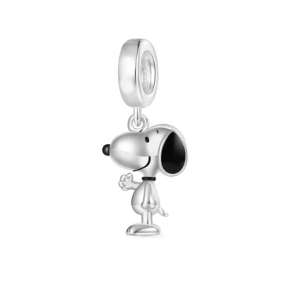 925 Sterlingsilber Charm Bracelet Anhänger Schmuck - Die Peanuts Snoopy Hund Dog